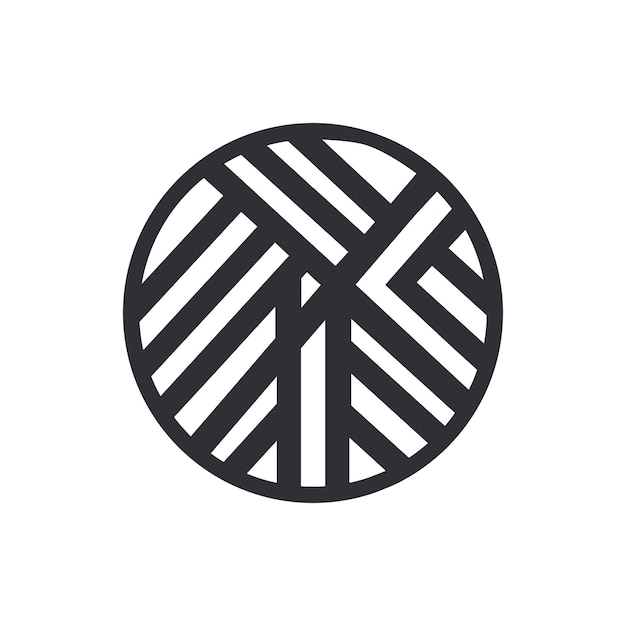 Вектор Икона логотипа векторного шнура для вязания