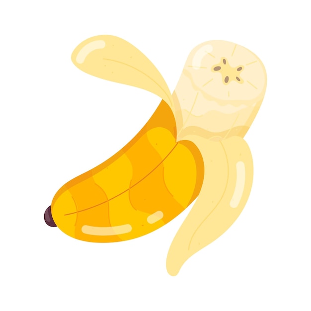 Банан с бананом на нем, на котором написано банан