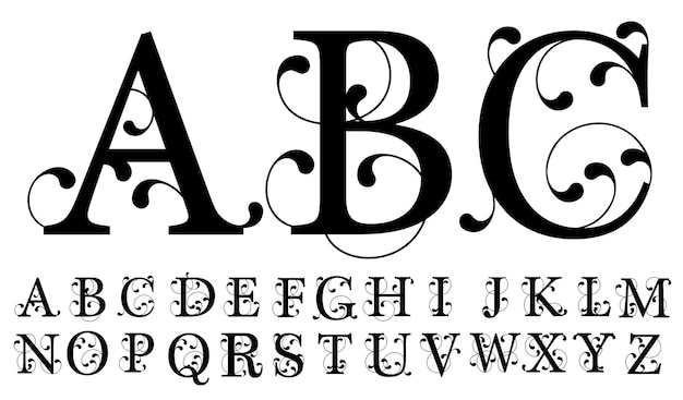 ベクトル 黒と白の大文字 a と a