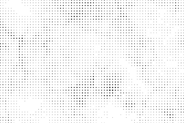 ベクトル 黒と白の点の背景に白い点が付いている グランジ・ドット・エフェクト