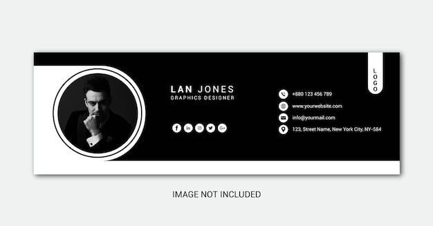 ベクトル ラン・ジョーンズの白黒ポストカード