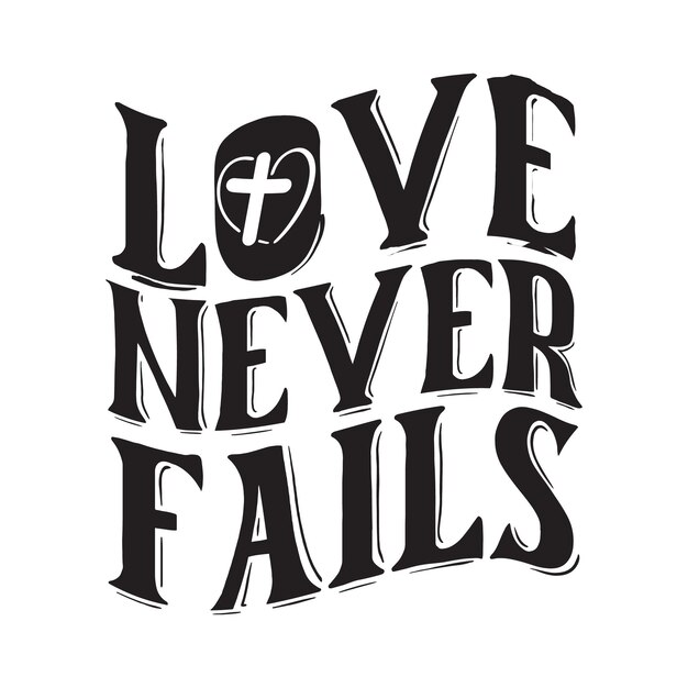 Vector a black and white poster that says love never falls