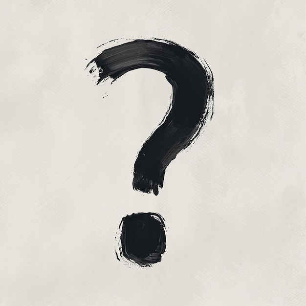 ベクトル a black question mark is on a white surface with a black question mark