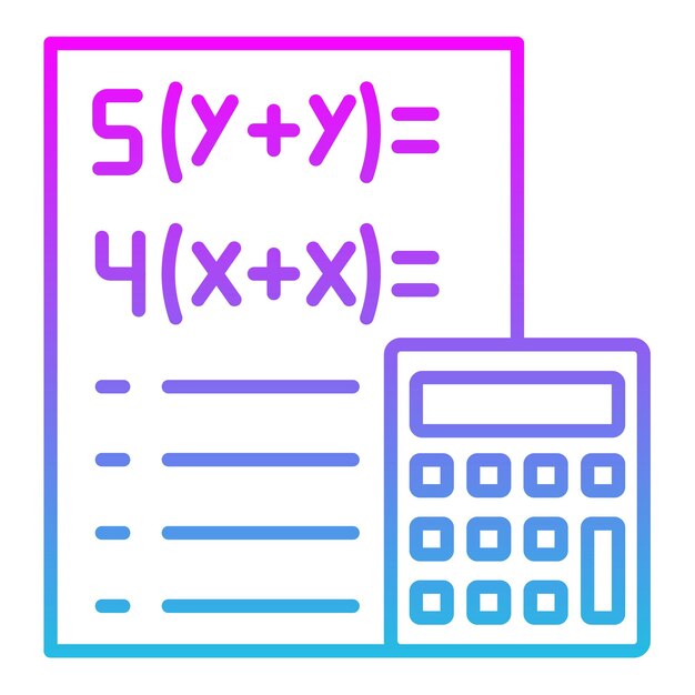 ベクトル 青とピンクの色の図で計算機と計算機があります