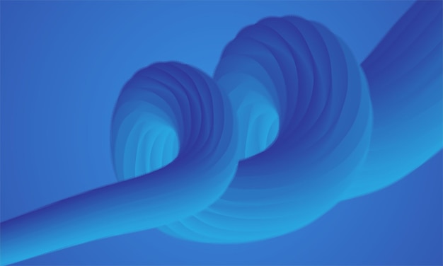 Вектор Синий фон со спиралью посередине и словом бесконечность внизу.