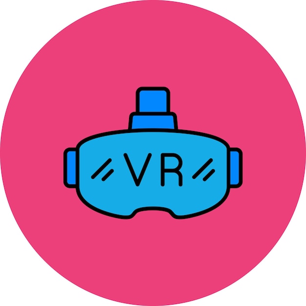 Vector a blue object with the word v on it