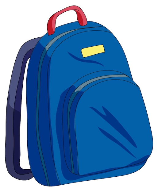 Вектор Синяя школьная сумка
