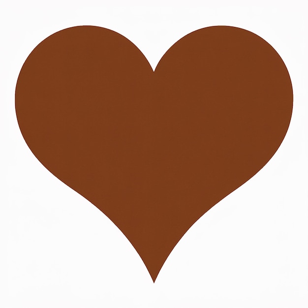 Вектор Коричневое сердце на коричневом фоне с надписью 