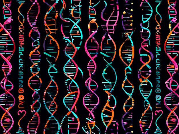 ベクトル 色とりどりのある dna の画像