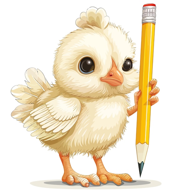 Вектор Рисунок мультфильма рисунок куриного карандаша