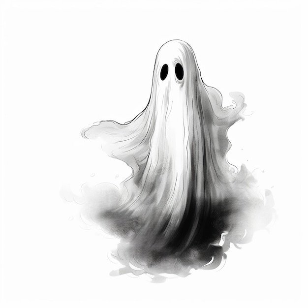 ベクトル 幽霊を描いた鬼の絵