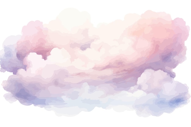 Рисунок неба с облаками и словом «облако»