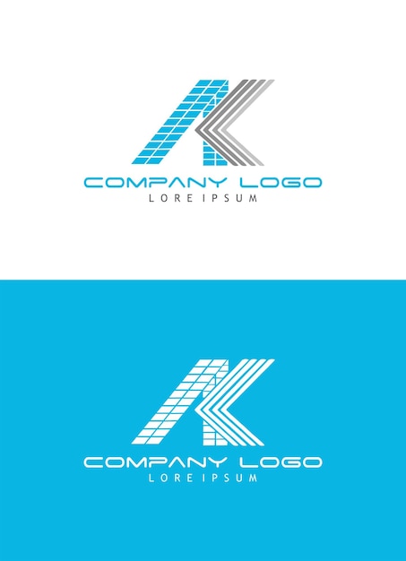 A en K brief Logo Design Vector