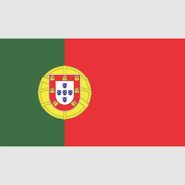 Вектор Флаг с надписью португалия на нем