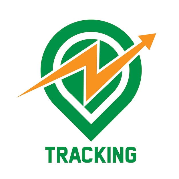 緑とオレンジのロゴに「tracking」という文字が入ったもの