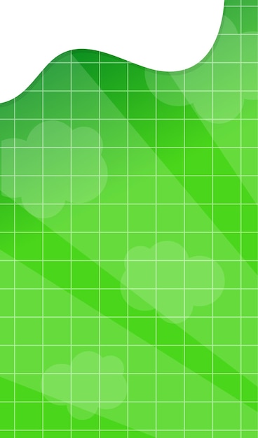 벡터 중간에 초록색 사각형과 색 원이 있는 색 바탕의 초록색 정사각형