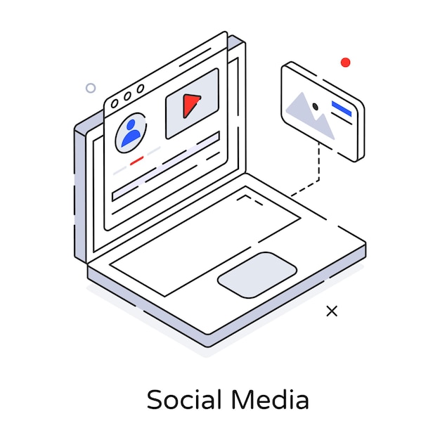 소셜 미디어의 편리한 3d 아이콘