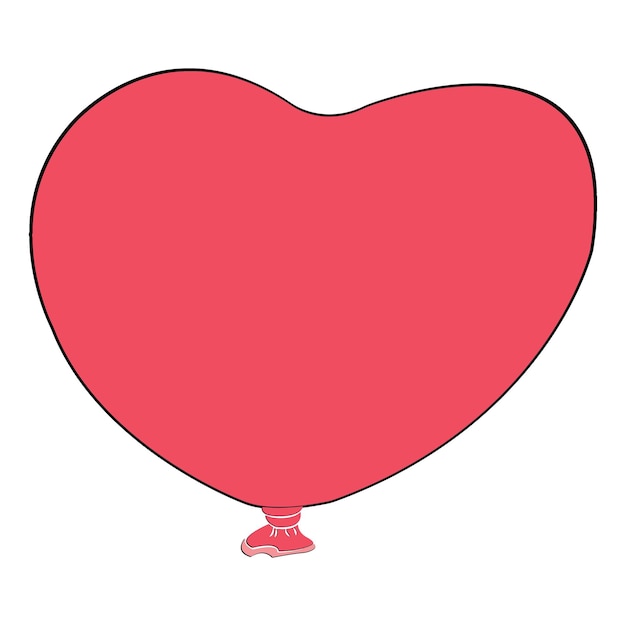 ベクトル 心臓の形をした気球