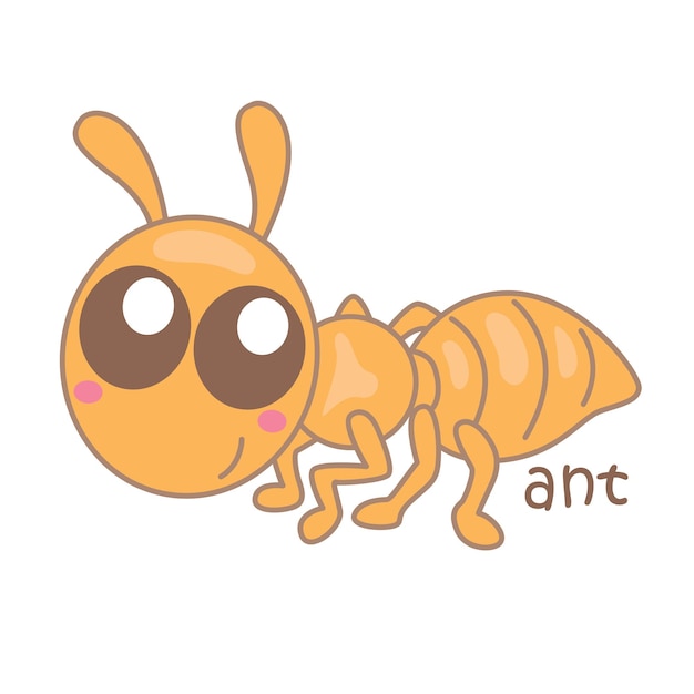Письмо для муравья иллюстрации векторный клипарт