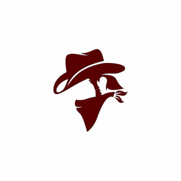 Вектор Логотип для ковбойской компании.