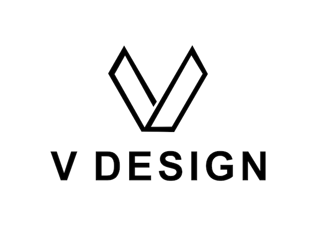 白い背景のデザインのロゴ