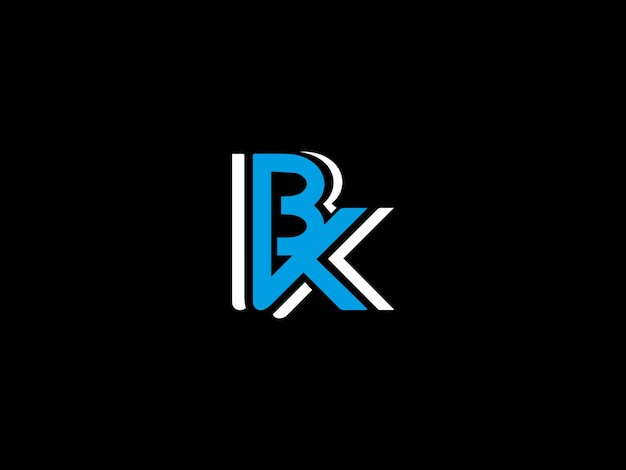 Вектор Логотип для новой компании под названием bk