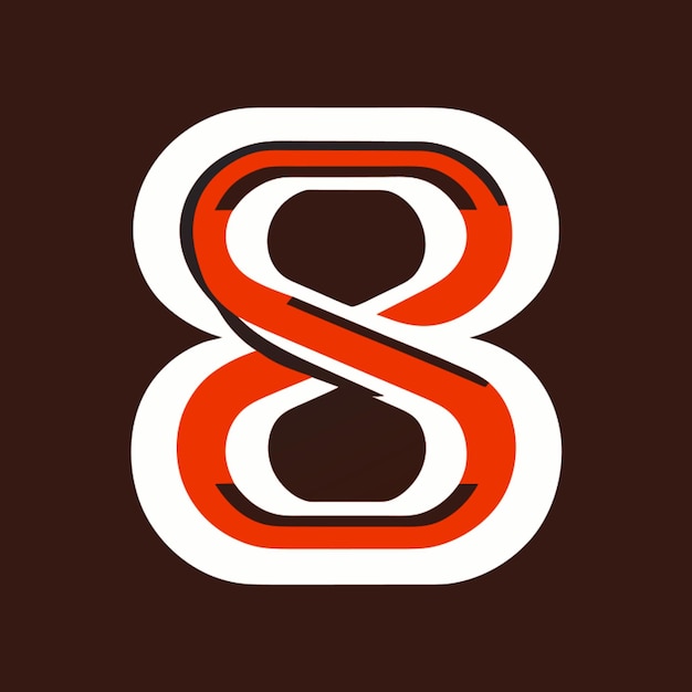 Вектор Логотип, который выглядит как знак бесконечности, состоящий из больших букв b и s и m и l вектор