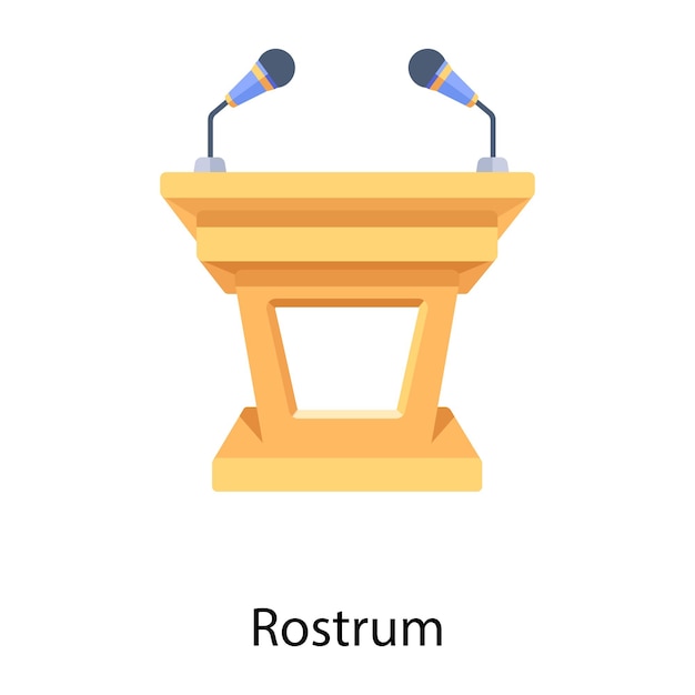 ベクトル rotrum という文字が書かれた表彰台