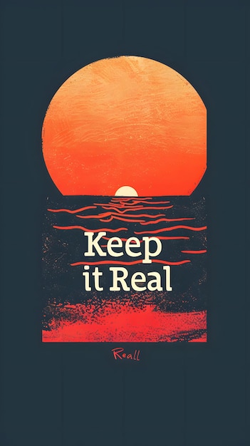 ベクトル keep it realのポスターを公開しました