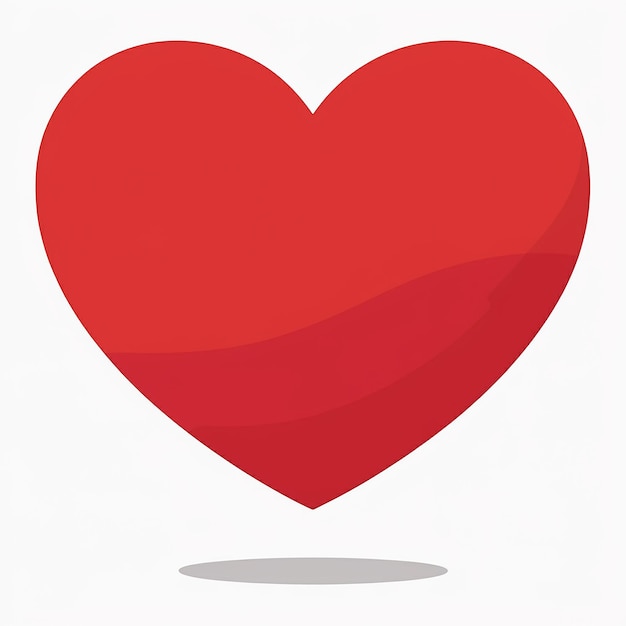 벡터 색 배경과 빨간색 심장 그리고 중간에 구이 있는 빨간 심장
