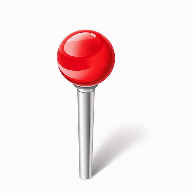 벡터 a red plastic object with a red cap on it