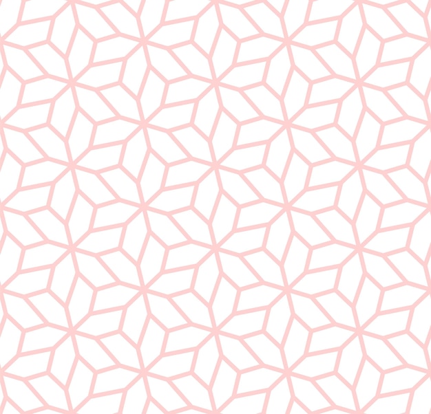 Вектор Бесшовный узор из розовых и белых геометрических фигур.
