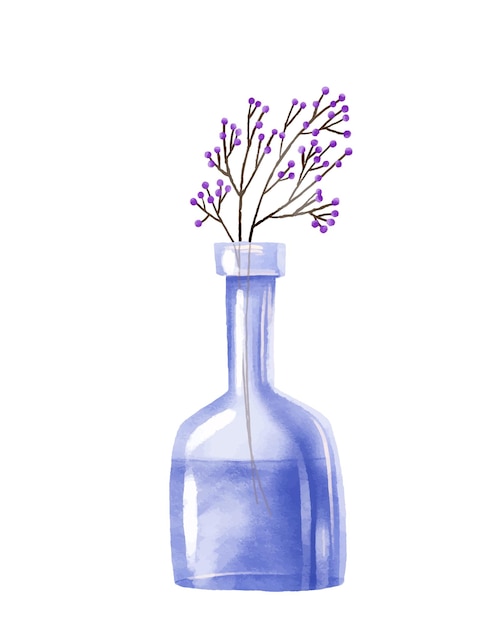 ベクトル 装飾用花瓶にいている美しい花のセット ブーケット