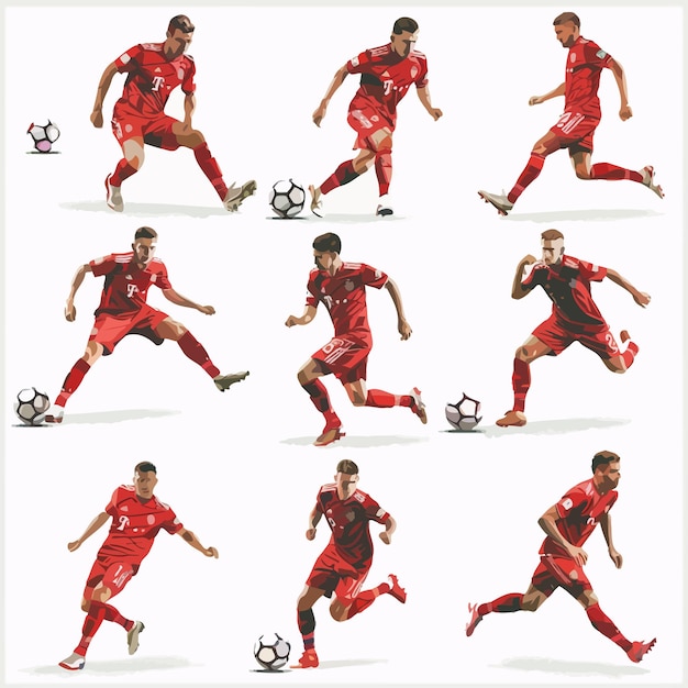 A_set_of_vector_sett_of_football_soccer_players