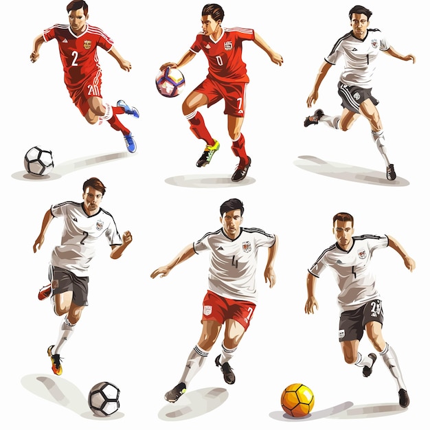 A_set_of_vector_sett_of_football_soccer_players