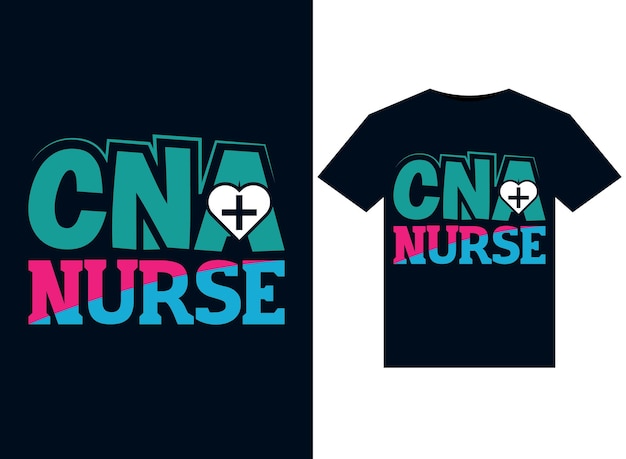 Cna Nurse라고 적힌 티셔츠.