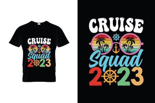 クルーズスクワッド2020と書かれたtシャツ。