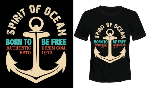 바다의 정령이라고 적힌 티셔츠.