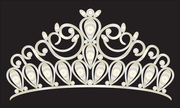 ベクトル 王冠のついたティアラ
