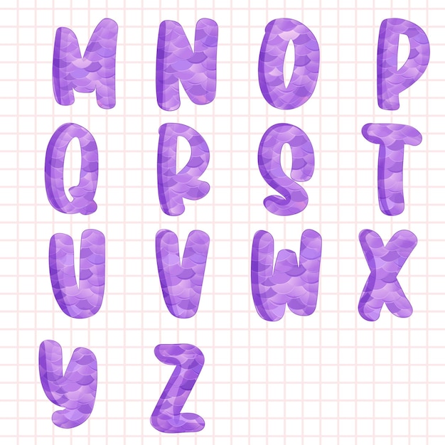 a tot z letter set alfabet letters vector illustratie