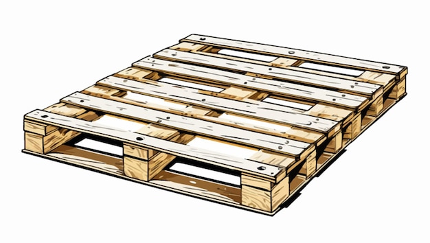 ベクトル 木製のパレット
