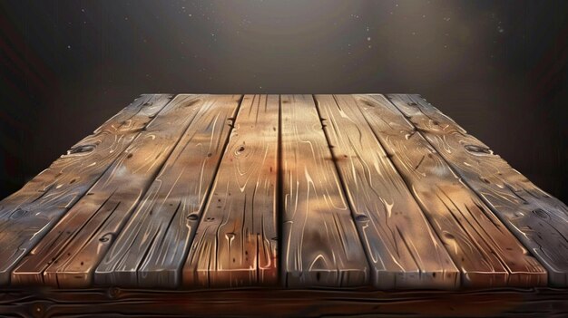 Вектор Деревянный стол с книгой под названием 