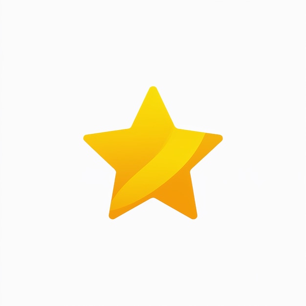 Вектор Желтая звезда с желтой звездой на ней
