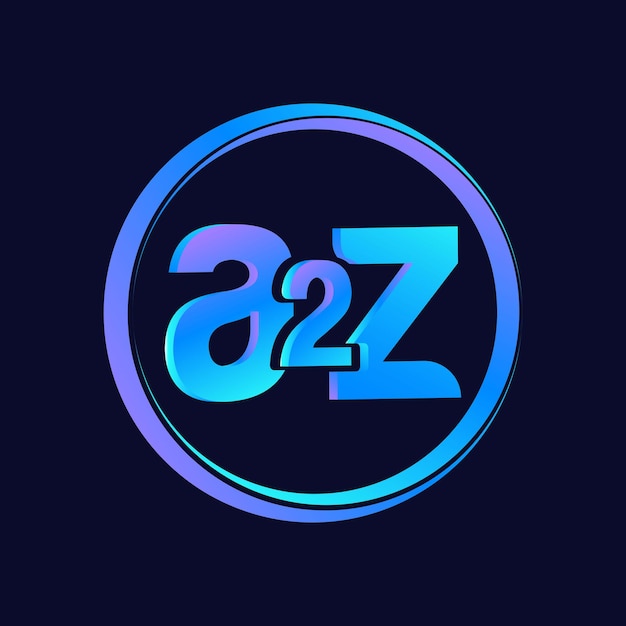 Vector a2z logo ontwerp