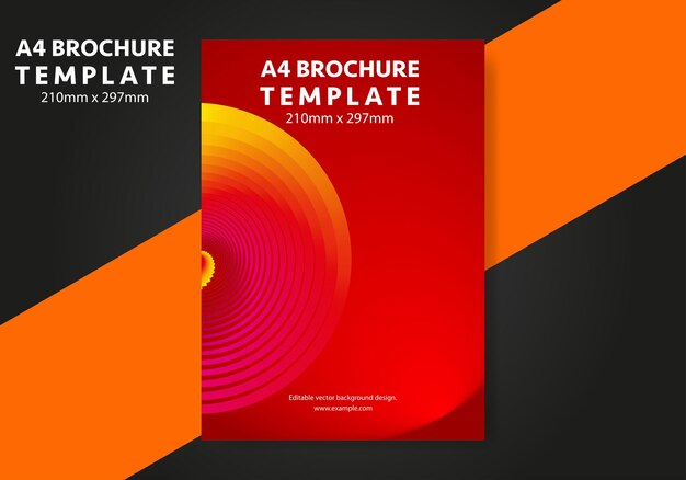 A4 Brochure Background design template vector, Flyer template for business background layout in A4