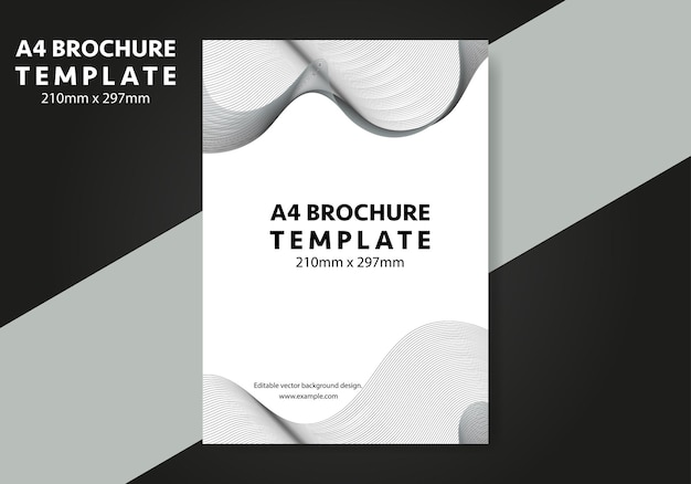 A4 Brochure Background design template vector, Flyer template for business background layout in A4