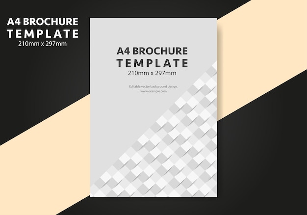 A4 Brochure Background design template vector, Flyer template for business background layout in A4