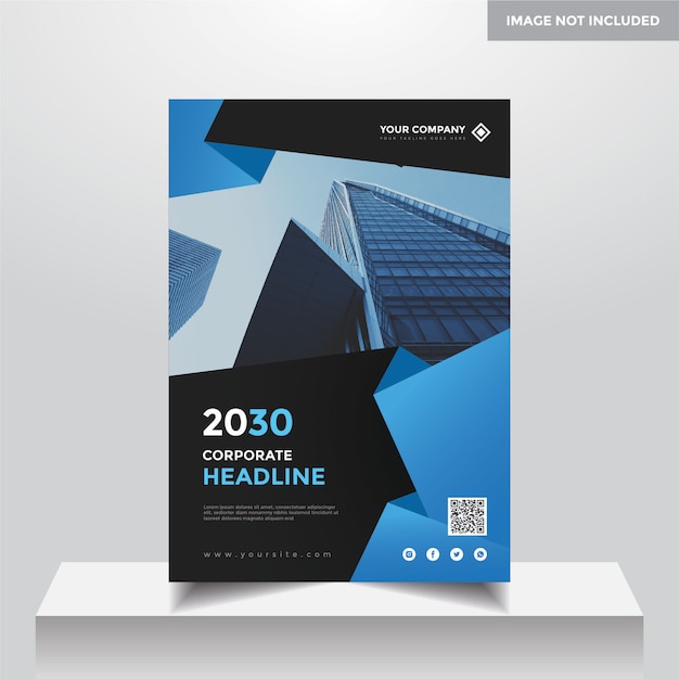 A4 corporate business cover design template