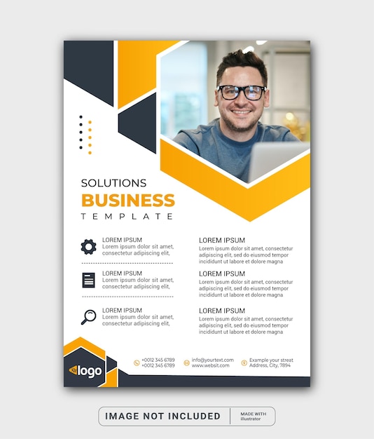 A4 Corporate business flyer template