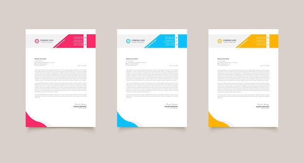 A4 letterhead design